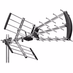 Antenne d'Extérieur Trinappe UHF 20 dB à fiche F Cette antenne trinappe possède une bande passante adaptée au nouveau standar ...