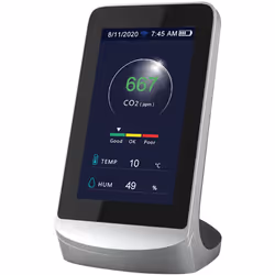 Détecteur de Dioxyde de Carbone CO2 mètre 4 En 1 WIFI NDIR Ce produit est un moniteur de qualité de l'air qui détecte le diox ...