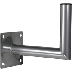 M-e - Support mural en aluminium Haute Qualité 25 cm WH3 Pour Mirroir Satellite – Trou Oblong – Certifié tüv - Gris