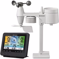 Station météo couleur WIFI avec capteur extérieur 5-en-1 Noir BRESSER 7002580 Malgré sa conception compacte, la nouvelle stat ...
