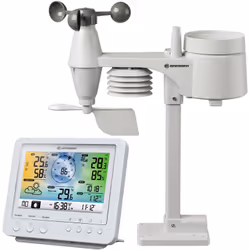 Station météo couleur WIFI avec capteur extérieur 5-en-1 Blanc BRESSER 7002581 Malgré sa conception compacte, la nouvelle sta ...