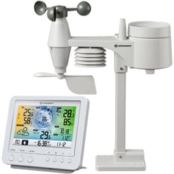 M-e - Station météo couleur wifi avec capteur extérieur 5-en-1 Blanc bresser - Pression atmosphérique, Hygrométrie, Température, Précipitations