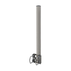 M-e - Support de balustrade en acier galvanisé de balcon pour antenne parabole 60cm – diamètre 65mm max - Gris
