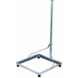 M-e - Stand de balcon en acier 1m pour dalle béton 50cmX50cm pour antenne parabole - balcon et terrasse - Argenté