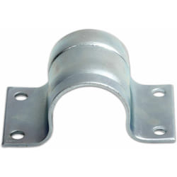 M-e - Collier de mât en acier galvanisé 60 mm - fixation poutre antenne tv tnt - Gris