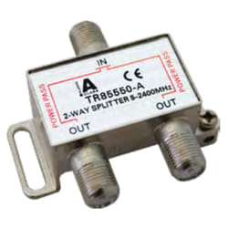 M-e - Répartiteur tv satellite uhf/vhf/fm d'intérieur 1 entrée 2 sorties 5-2400 Mhz - Gris