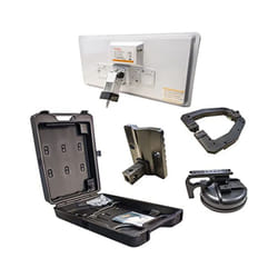 M-e - Kit de Voyage Antenne Satellite Plate Selfsat H30D + Support pour tv hd + Valise de transport - lnb intégré, Pour Camping Car Caravane Voiture
