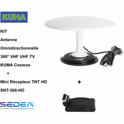Antenne Omnidirectionnelle 360⁰ VHF UHF TV Numérique KUMA Cosmos L'antenne omnidirectionnelle de télévision numérique Kuma Co ...