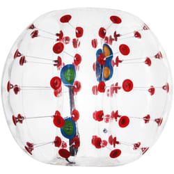 Bulle Pare-choc en PVC à point rouge 1.2m Bubble football Bulle Géante Gonflable