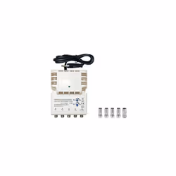 Amplificateur intérieur 1 entrée 4 sorties UHF Gain 25dB Blanc 890330 + 5 Adaptateurs Antenne TV Caractéristiques : - Fréquen ...