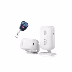 Pack Sonnette de porte Sans fil + Capteur de mouvement infrarouge + Télécommande Darho Set 4 Le récepteur et le capteur ne pe ...