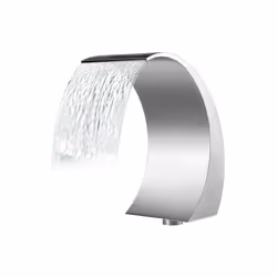 Fontaine de la Piscine, Étang 30 x 60 cm Lame d'eau pour Piscine Gris en Acier Inox Construite en acier inoxydable 304 pour l ...