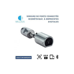 Serrure de Porte Connectée We.Lock Biométrique à 999 Empreintes Digitales avec Ouverture Bluetooth + Application iOS Android
