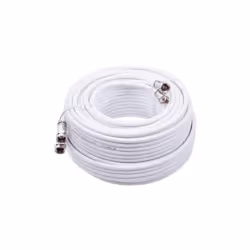 Câble Coaxial pour antenne satellite TV de 25 m métré TWIN 2x19 VAtC Blanc Diamètre 7mm Bobine plastique de 25 m câble coaxia ...