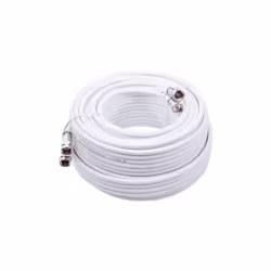 Câble Coaxial pour antenne satellite TV de 50 m métré TWIN 2x19 VAtC Blanc Diamètre 7mm Bobine plastique de 2 x 50 m câble co ...