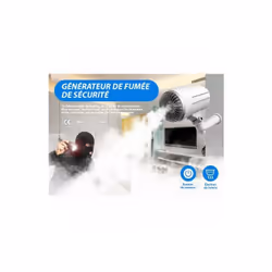 Générateur de fumée Machine à brouillard de sécurité Fumigène - 150 m3, Sécurité avec réseau CCTV, Système d'alarme Antivol V ...