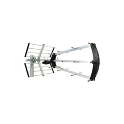 ME - Antenne d'extérieur uhf Trinappe 20 db - Filtre 4G, Aluminium légère, Fiche f compacte et dépliable, 460 - 790 MHz, Montage simplifié