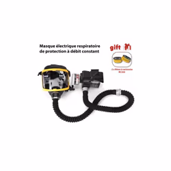 Kit Système Masque Respiratoire à gaz Débit constant Electrique + 2x Filtres Chimiques de respirateur de cartouche de gaz RC2 ...