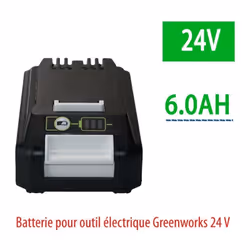 Batterie aste Eddie Ion pour outils électriques Greenworks, remplacement, 24V 6000mAh, compatible 20352, 22232 L'avantage de  ...