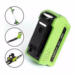 Batterie de remplacement au Lithium, 40V, 6,0 ah, pour GreenWorks 6000mAh NOTRE BATTERIE UNIQUEMENT COMPATIBLE AVEC LES OUTIL ...