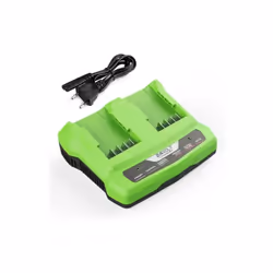 Chargeur de Batterie 24 V pour Greenworks Tools 24 V Compatible avec Toutes Les Batteries de la série Greenworks 24 V Les LED ...