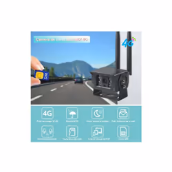 Caméra de Surveillance IP SIM 3G 4G HD 5MP/1080P Sans Fil La caméra ne fonctionne que sur une carte SIM 3G 4G, et elle peut ê ...