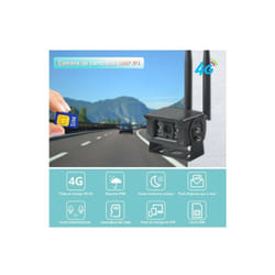M-e - Caméra de Surveillance Sécurité extérieure ip sim 3G 4G hd 5MP 1080P Sans Fil + Carte sd 128G + Lecteur - App, Audio bidirectionnel