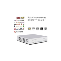 M-e - Récepteur Décodeur tnt uhd 4K Tuner Cahors tvt 285 uhd - pvr Ready, Free To Air, Fonction Time Shift, Lecteur Multimédia