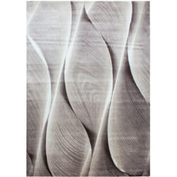 Tapis Graphique à effet vagues (Beige - 120x170cm) - Aria