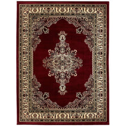 Tapis Salon Chambre Oriental Marocain Classique casa (Rouge - 300x400cm)