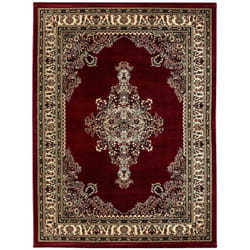 Tapis Salon Chambre Oriental Marocain Classique casa (Rouge - 200x290cm)