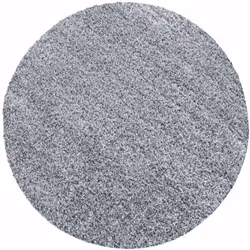 SHAGGY - Tapis Uni Rond - Gris clair
