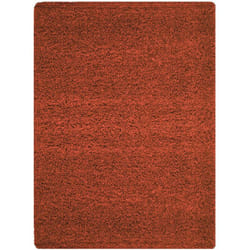 Life - Tapis Shaggy Uni Poils Longs Tapis Salon Chambre Couloir (Terracotta - 80x250cm)