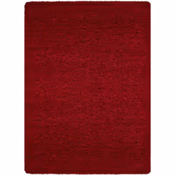 SHAGGY - Tapis Uni - Rouge Tout doux et moelleux! Les tapis Shaggy ont un effet laineux qui apporte du charme à votre décorat ...