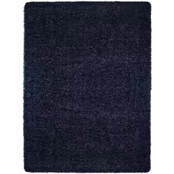 SHAGGY - Tapis Uni - Bleu Foncé Tout doux et moelleux! Les tapis Shaggy ont un effet laineux qui apporte du charme à votre dé ...
