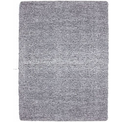 Life - Tapis Shaggy Uni Poils Longs Tapis Salon Chambre Couloir (Gris - 80x150cm)