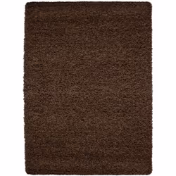 SHAGGY - Tapis Uni - Marron Tout doux et moelleux! Les tapis Shaggy ont un effet laineux qui apporte du charme à votre décora ...