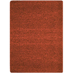 Tapis Shaggy Uni Poils Longs Tapis Salon Chambre Couloir (Terracotta - 240x340cm)