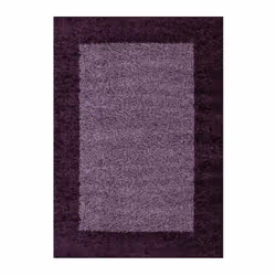 SHAGGY - Tapis à Bordures - Violet