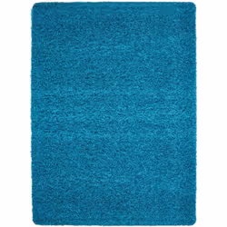 SHAGGY - Tapis Uni - Turquoise Tout doux et moelleux! Les tapis Shaggy ont un effet laineux qui apporte du charme à votre déc ...