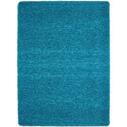 Life - Tapis Shaggy Uni Poils Longs Tapis Salon Chambre Couloir (Turquoise - 200x290cm)