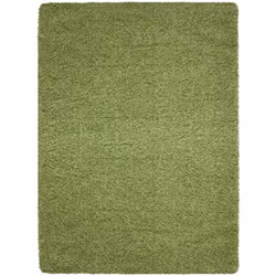 SHAGGY - Tapis Uni - Vert Tout doux et moelleux! Les tapis Shaggy ont un effet laineux qui apporte du charme à votre décorati ...
