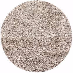SHAGGY - Tapis Uni Rond - Beige