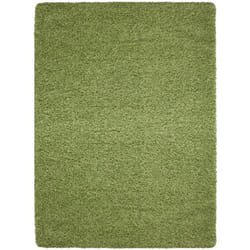 Life - Tapis Shaggy Uni Poils Longs Tapis Salon Chambre Couloir (Vert - 160x230cm)