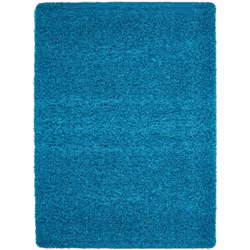 SHAGGY - Tapis Uni - Turquoise Tout doux et moelleux! Les tapis Shaggy ont un effet laineux qui apporte du charme à votre déc ...