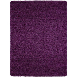 Tapis Shaggy Uni Poils Longs Tapis Salon Chambre Couloir (Violet - 120x170cm)