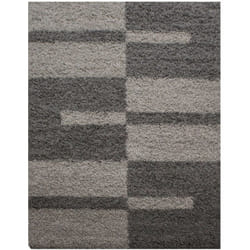 Gala - Tapis Salon Chambre Shaggy Motifs Géométrique - roma (Marron - 120x170cm)