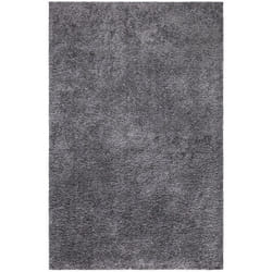 City - Tapis à Poils Longs doux softy, Tapis de Salon, Chambre, Couloir (Gris Foncé - 120x170cm)