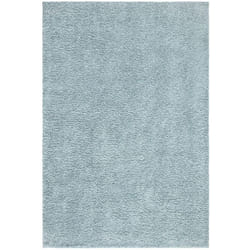 Tapis à Poils Longs doux softy, Tapis de Salon, Chambre, Couloir (Bleu Azur - 60x110cm)