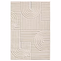 Tapis à relief Lena Crème 80x150cm